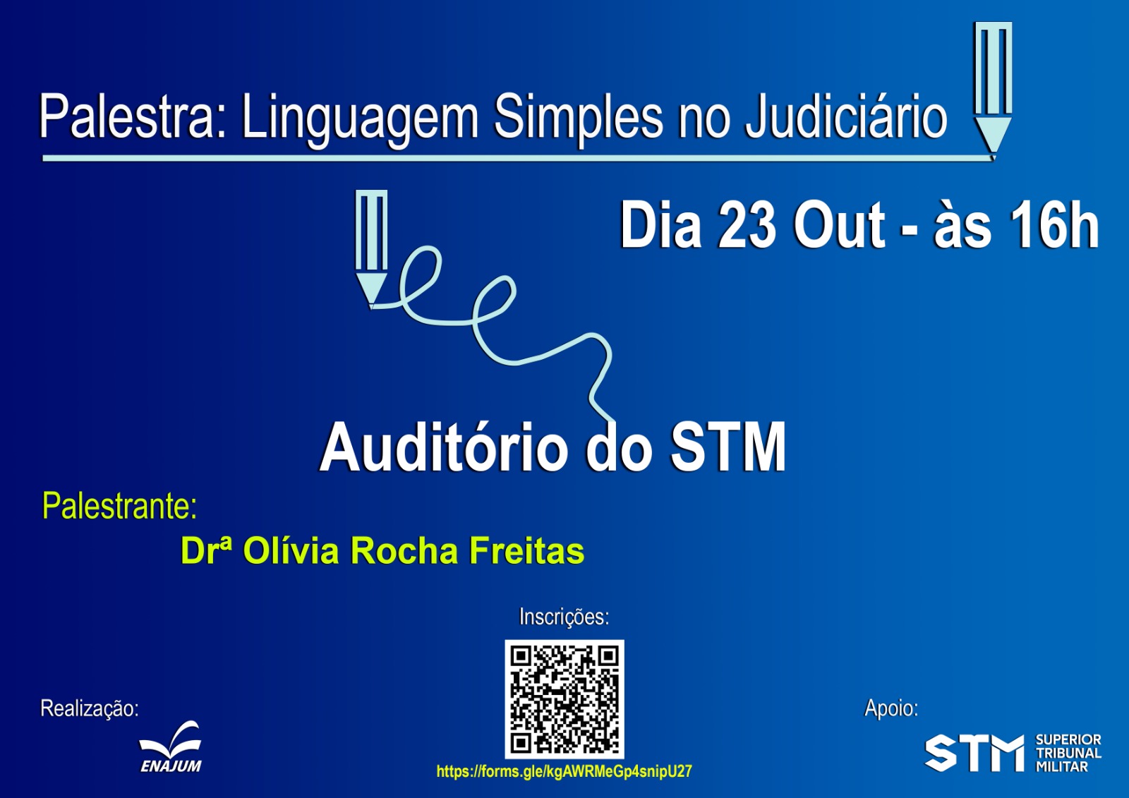 ENAJUM promove palestra Linguagem Simples no Poder Judiciário